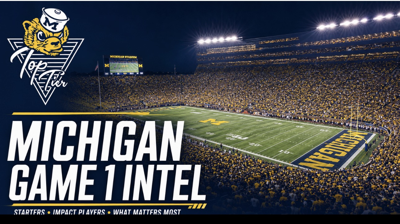 Michigan Game 1 Intel: Who’s Starting, Who Could Take Over and What Matters Most
