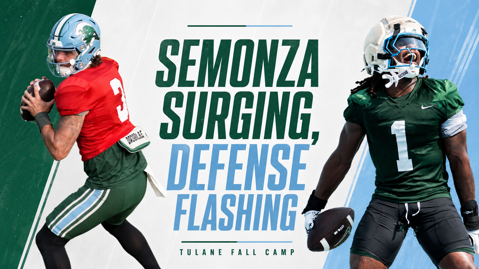 Tulane Fall Camp: Semonza Surging, Defense Flashing