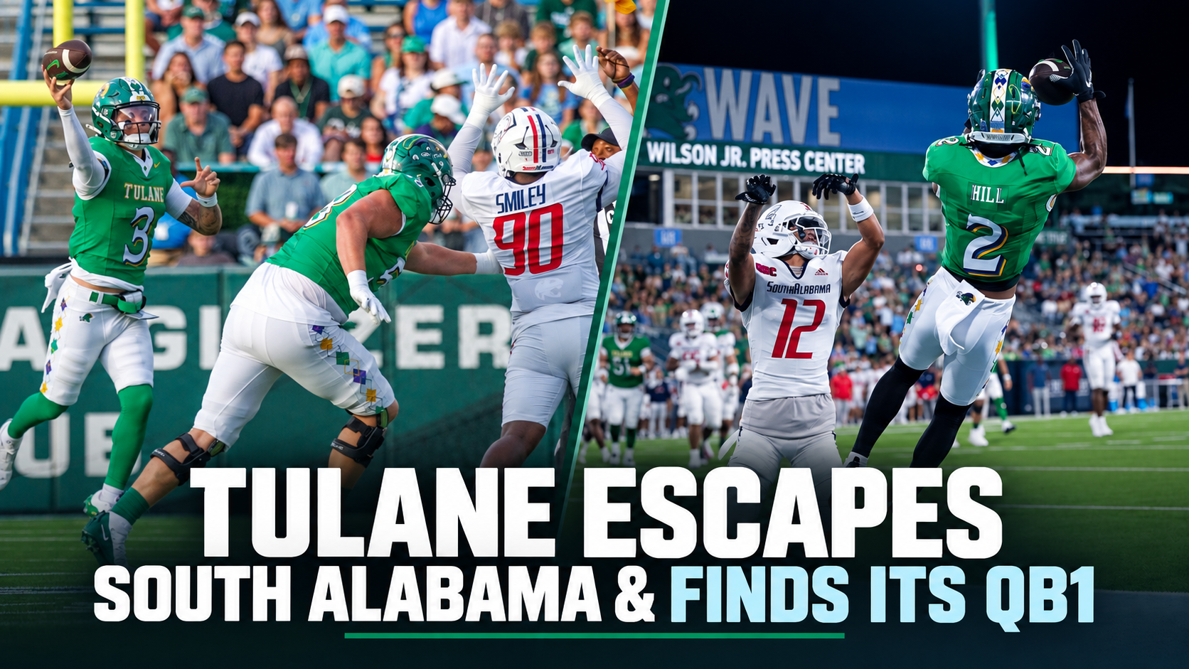 Tulane Escapes South Alabama & Finds its QB1